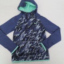 Nike Girls Therma Hoodie Sweatshirt - 903742 - Blue Purple 508 - Size S ... - £15.16 GBP