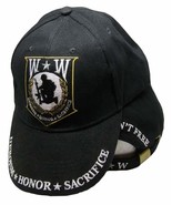 Wounded Warrior Heroism Honor Sacrifice Freedom Isn't Free Black Cap Hat (EE) - $9.89