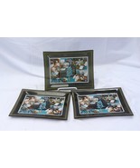 1950s SQUIBB DRUG Co PROMO Rauwolfia Root Medical INDIA Glass TRAYS Lot ... - $29.56 CAD