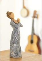 Music Speaks Lighter Skin Figure Sculpture Hand Painted Willow Tree Susan Lordi - £97.10 GBP