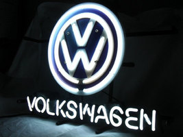 Garage &#39;Volkswagen&#39; VW Neon Sign 16&quot;x14&quot; - £111.11 GBP