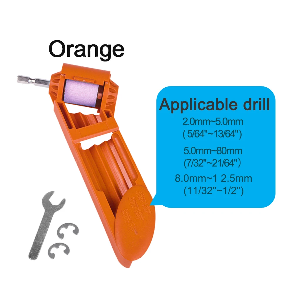 Portable 2.0-12.5mm Drill Bit Sharpener Twist Drill Bit Sharpening hine Corundum - £130.36 GBP