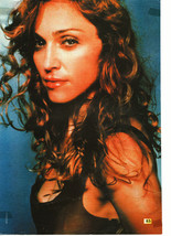 Madonna teen magazine pinup clipping tight brown shirt close up sexy hair - $2.00