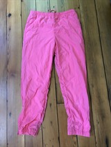 Vintage 80s 90s Dolfin Corporation Hot Pink Nylon Track Jogging Pants M ... - £22.33 GBP