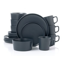 Lorren Home Trends Gray Stoneware Dinnerware Set, 16 Piece, Service for 4 - $98.95