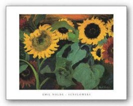Bruce Teleky Sunflowers by Emil Nolde 9"x10.875" Art Print Poster - $5.93