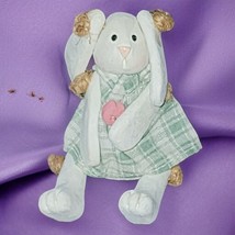 Russ Berrie &amp; Co Miniature Bunny Rabbit Figurine Jointed Wearing Summer ... - $80.33 MXN
