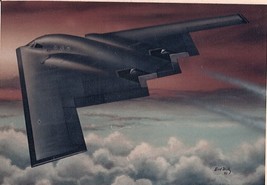 Framed 4&quot; X 6&quot; Print of a Northrop Grumman B-2 &quot;Spirit.&quot;  Hang or Display. - £10.01 GBP