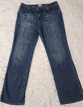 L L Bean Jeans Favorite Fit Women’s Size 14 Blue Denim Jeans Straight Jeans - $16.00