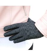 Isotoner Adult S/M Black Space Dye Spandex Gloves Smartouch SmartDri - $24.99