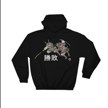 Japanese Samurai Sword vs Naginata Fight HOODIE Sweatshirt martial art - £39.92 GBP