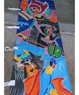 Vintage Japanese Painted Banner Go Gatsu Samurai Warrior Nobori Bata Hat... - $168.46