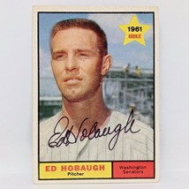 1961 Topps SIGNED Autographed ED HOBAUGH Washington SENATORS #129 Baseba... - $5.95