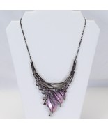 Leaf Statement Necklace Rosemarie and Jubalee Women&#39;s Unbe-leaf-ably  Rh... - $401.51 MXN