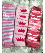 child baby toddler leg warmers lot of 3 princess pink camo New - €5,11 EUR