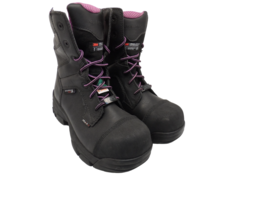 Wolverine Women&#39;s 8&quot; Condor Composite Toe Waterproof Boots Black Purple ... - £53.02 GBP