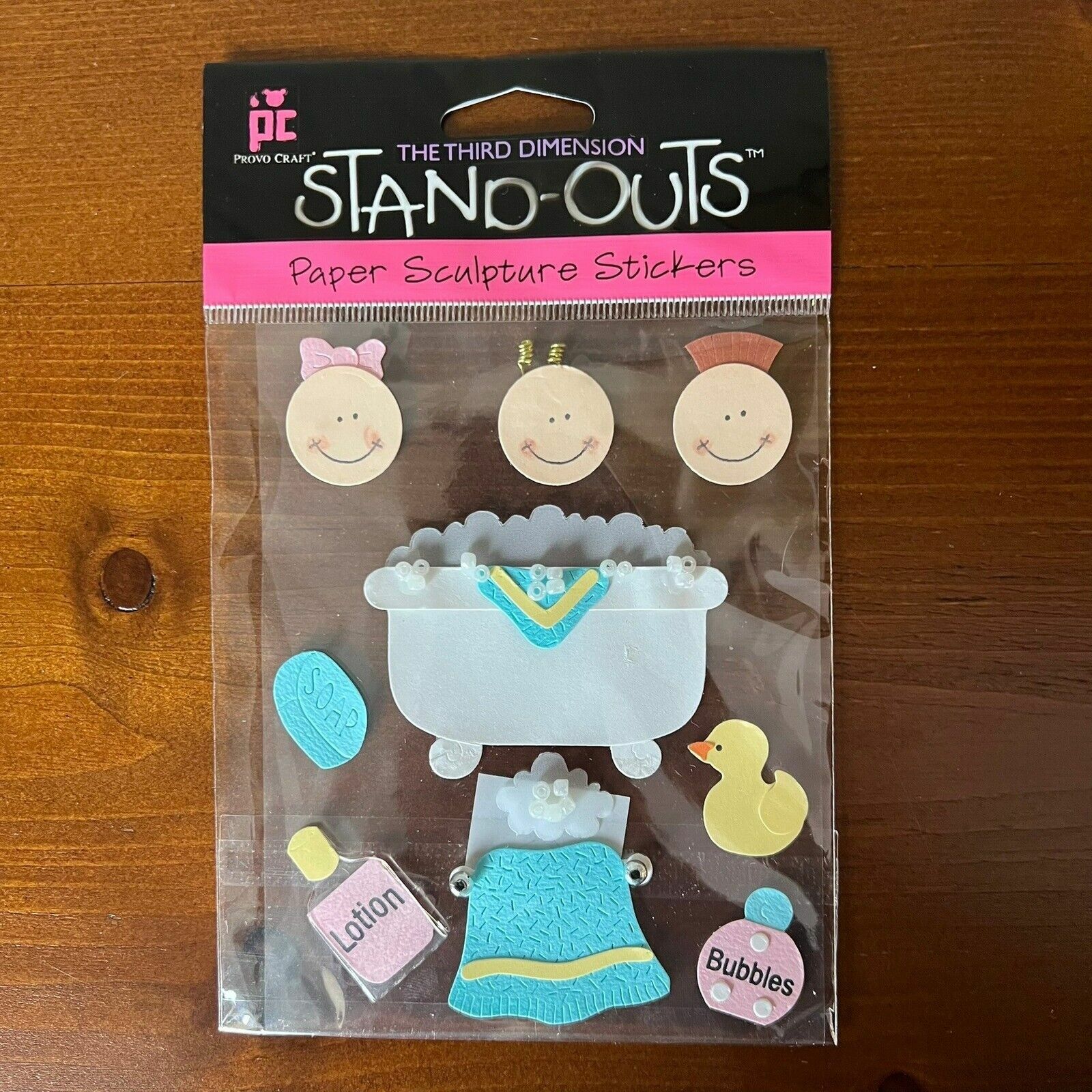 Stand Outs Provo Craft 2003 &#39;Tubtime&#39; - Kids Bath, Lotion, Duck, Bubbles... - $8.00