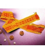 VTG 1960s Peruvian Hand-Woven Shaman Chumpi Belt Trim Waist Cinchi Orang... - $254.68 CAD