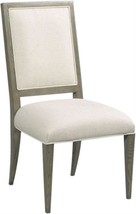 Side Chair Woodbridge Callisto Tapered Legs Napa Repel Stainguard Linen - £885.07 GBP