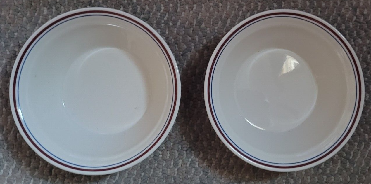 Primary image for Set of 2 Corelle by Corning Stripe Cereal Bowls Soup Oatmeal Breakfast Kitchen