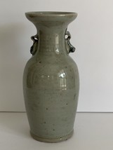 Antique Chinese Longquan Celadon Floral Vase - $593.01
