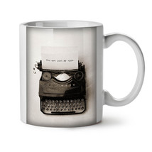 Vintage Typewriter Retro NEW White Tea Coffee Mug 11 oz | Wellcoda - £12.73 GBP