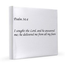 Psalm 34:4 I Sought The Lord 12x12 Canvas Print - $100.00