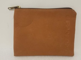 Vintage Pan Am Travel Toilet Brown Zipper Bag - £19.94 GBP