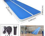 39.37*6.56*0.66feet Inflatable Gymnastics Mat Brushed Air Cushion Traini... - £740.89 GBP