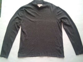 Philosophy Women Gray Long Sleeve Stretch High Neck Pullover Blouse EUC  - $9.90