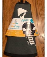 NEW! ZenPet ZenCone Soft Recovery Collar Dark Gray - Large Ships N 24h - $28.99