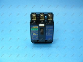 Mitsubishi NF30-CB-3P-15A Circuit Breaker 3 Pole 15 Amp 220 VAC 1 Year W... - £7.05 GBP