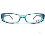 Ray-Ban Gafas Monturas RB5062 2180 Transparente Azulado Azul Marino Rect... - $78.88