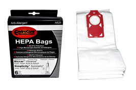 Envirocare HEPA Vacuum Bags For Riccar Vibrance and Simplicity Upright Vacs A826 - £18.05 GBP
