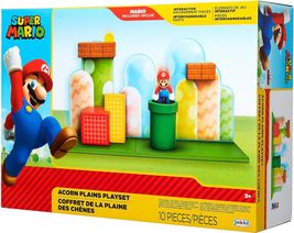 SUPER MARIO Nintendo Acorn Plains 2.5” Figure Playset with Feature Accessories - £23.94 GBP