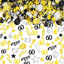 3000 Pieces Birthday Confetti Glitter Number Birthday Decorations Anniversary Me - £11.98 GBP