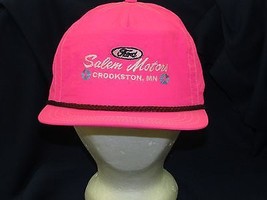 Trucker Hat Baseball Cap Salem Motors Crookston Ford Cool Style Retro Bright - £31.85 GBP