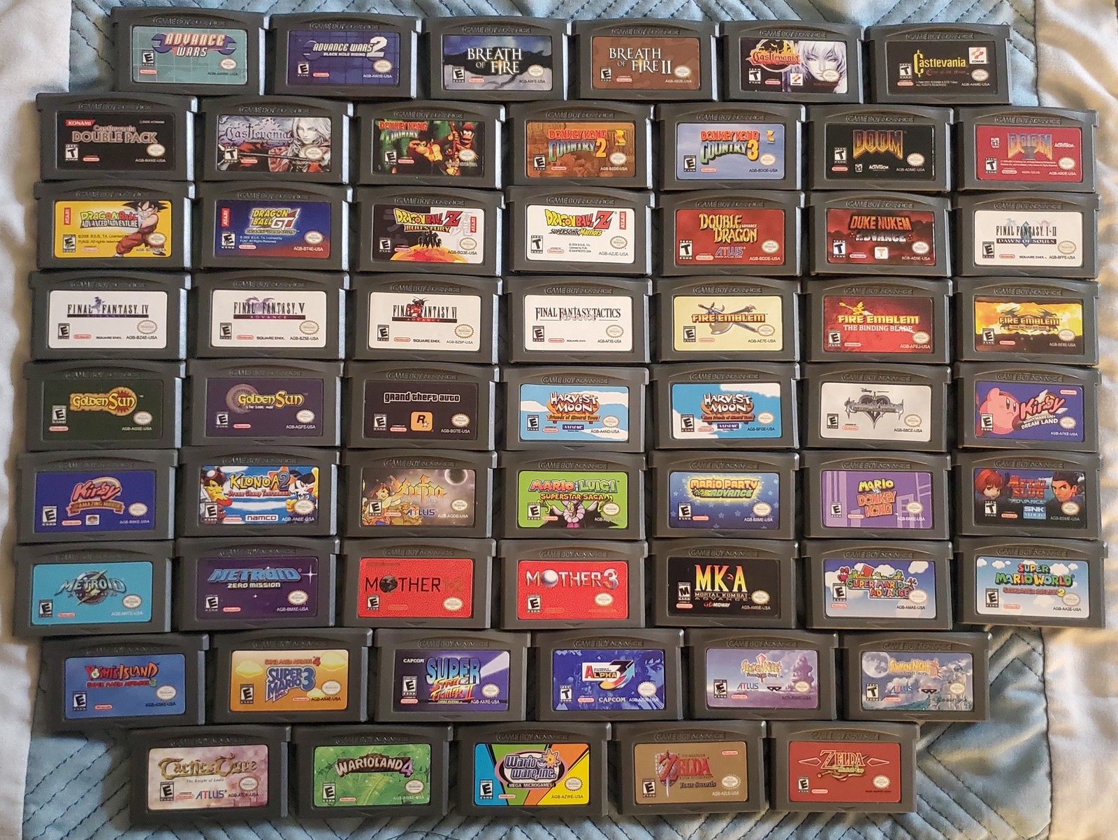 GBA Video Game Cartridge Collection Bundle Lot Variety Selection Gameboy Advance