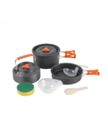 BRS 2-3 Person Camping Cookware Set | Hard Anodized Pot & Pan Kit - $65.99