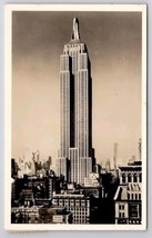 NYC Empire State Building RPPC Wills Building In Forefront 1944 Postcard C43 - £7.02 GBP
