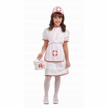 Medical Masquerade - Nurse Child Costume - Size Medium 8-10 - Red/White - £15.77 GBP