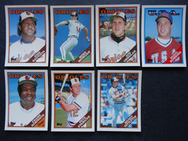 1988 Topps Traded Baltimore Orioles Team Set of 7 Baseball Cards - £2.36 GBP