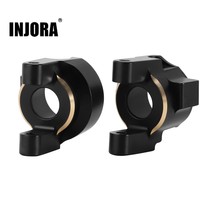 INJORA Black Coating Brass C Hub Carrier for 1/10 RC Crawler Axial SCX10 PRO Upg - £18.68 GBP