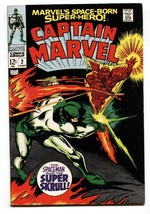 Captain Marvel #2 1968-SUPER SKRULL- Marvel Comics Vf - £65.52 GBP