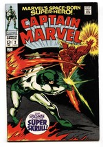 CAPTAIN MARVEL #2 1968-SUPER SKRULL- MARVEL COMICS VF - £64.45 GBP