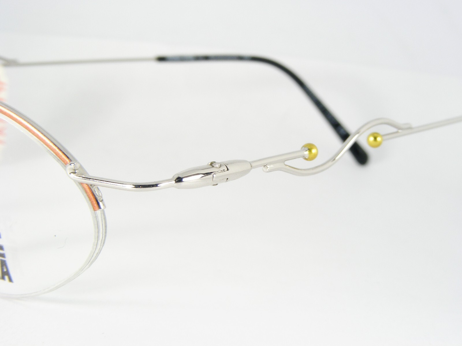Vintage Dolce Vita Par Casanova DV-36 05 Orange/Argent Lunettes 45-19-140mm Item image 5