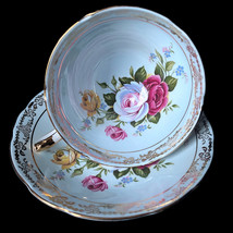 Vintage Royal Sutherland Bone China Tea Set with Roses and Gold Trim - £29.57 GBP