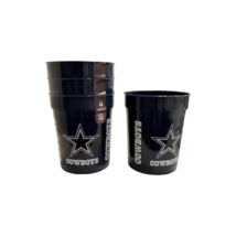 Dallas Cowboys NFL 4-Pack 25 Oz Team Logo Plastic Tumbler Party Cups Navy - £15.76 GBP