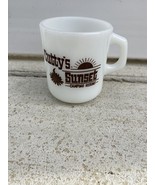 cutty’s sunset camping resort galaxy milk glass coffee mug louisville ohio - $959.46 MXN
