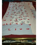 Grannycore Quilt 48&quot; x 74&quot; Tack Over Old Hand Quilted Feed Sack Reversib... - €46,65 EUR